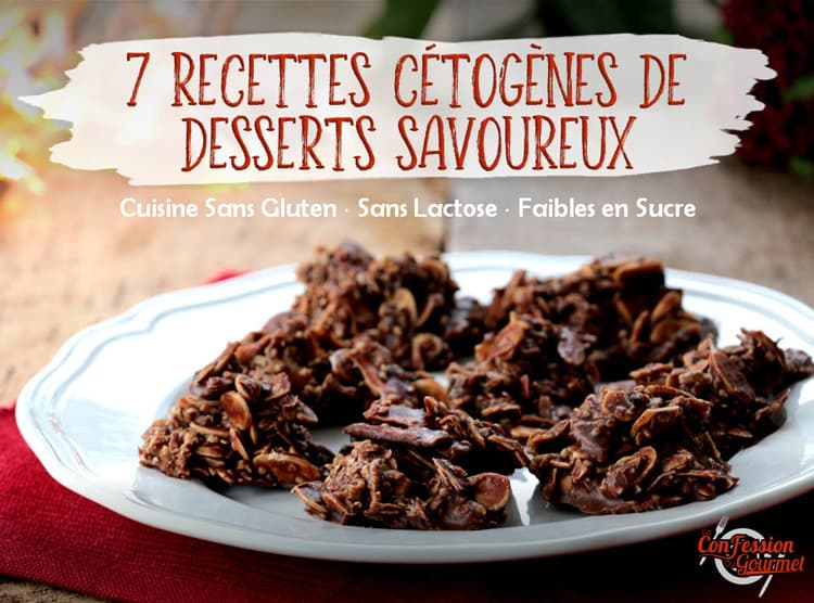 page titre du cyberlivre de 7 recettes cétogènes de desserts savoureux