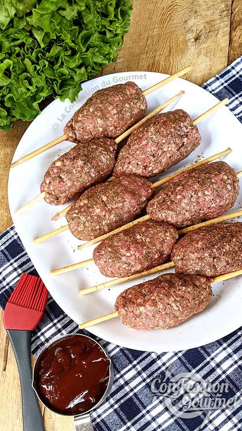 Fourchettes à Barbecue Bâtons De Brochettes En Métal Pour Barbecue